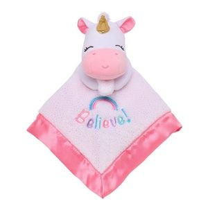 Magic Years 13" Unicorn Snuggle Buddy Blanket & Rattle NWT